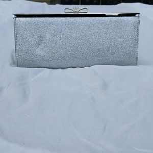 Clutch INC brand Silver & Rhinestone